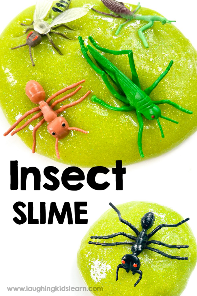 Insect slime that is easy to make with kids