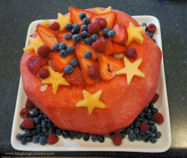 How to make a healthy watermelon cake