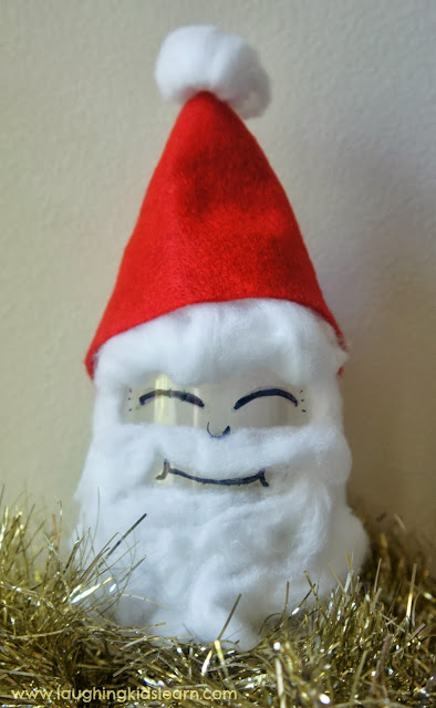 Simple Santa Decoration using a plastic cup Laughing Kids Learn