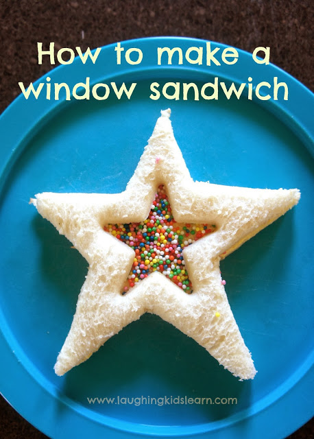 How to make a window sandwich as food for children's birthday parties. Laughing Kids Learn