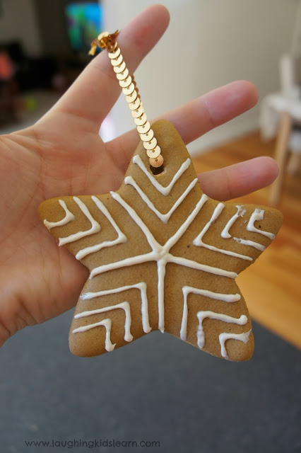 Gingerbread recipe that's great for Christmas. Can be made into ornaments. Laughing Kids Learn. 