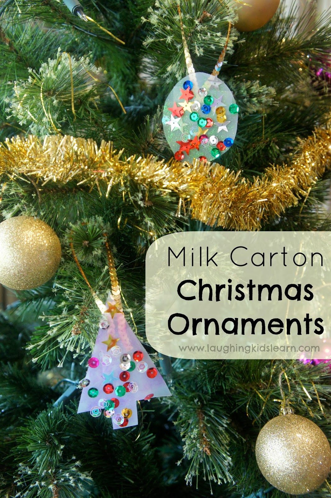 Milk Carton Christmas Ornaments Laughing Kids Learn