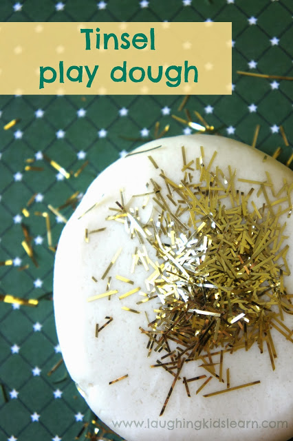 Christmas Tinsel play dough play dough for kids 